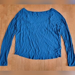 EUC BcbgMaxAzria blue Maryna blouse